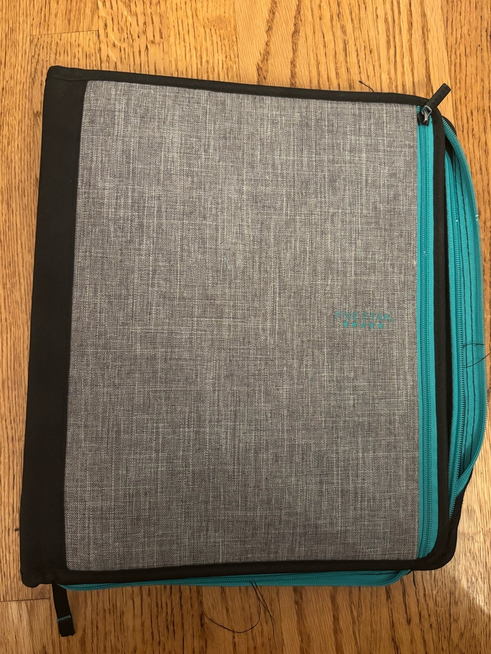 Five Star - Grey and Teal Zip Document Organizer